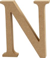 Letter. N. H: 8 cm. 1.5 cm. mdf - 1 st