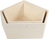Showdozen. H: 22+26 cm. D: 12.5 cm. B: 26.5+31.5 cm - 2 st