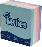 The Littlies Post-it Cube 7,5 Cm Groen/geel/roze/blauw 400 Stuks