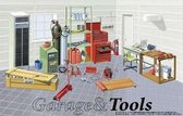 1:24 Fujimi 11505 Diorama Garage Tools nr.2 Plastic kit