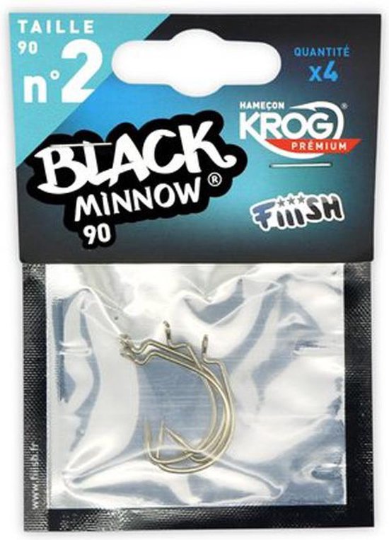 Fiiish Black Minnow - Hooks Krog by VMC Premium 90 Haken - - Haakmaat 2 - 4 Stuks van Fiiish — afbeelding 2