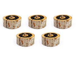 5 Stuks BBQ aansteker - Firestarter maat XL 24x24cm - Ecologische wegwerp barbecue / Milieuvriendelijke wegwerp bbq - eenmalig gebruik
