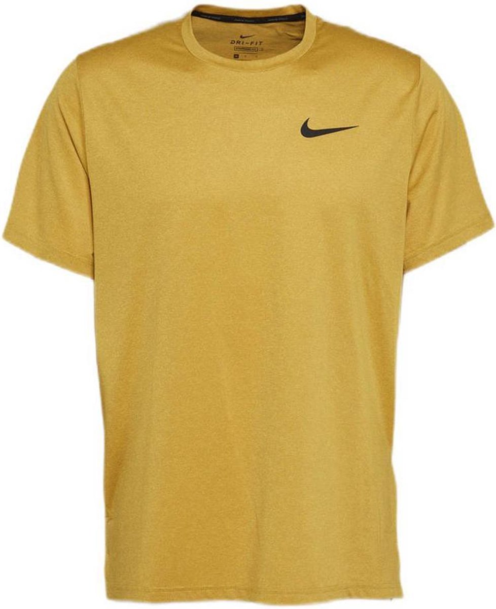 Nike Pro Dri-FIT shirt heren geel | bol.com