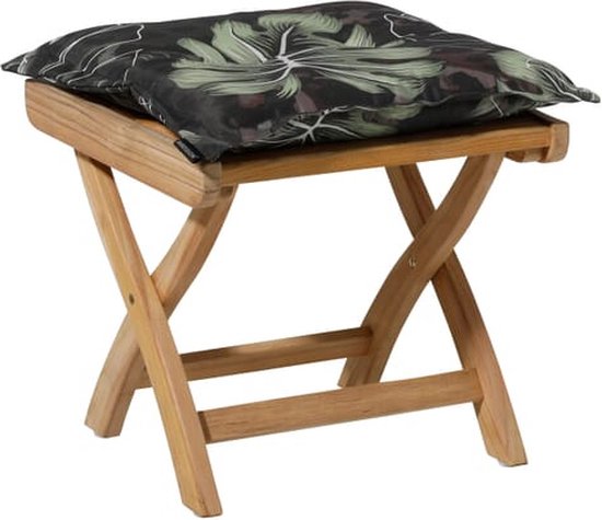 Madison Zitkussen Hocker Elvira 50x50 Zwart
