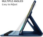 HB Hoes Geschikt voor Samsung Galaxy Tab A7 Lite 8.7 inch Donker Blauw - Draaibare Tablet Case met Standaard