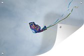 Muurdecoratie Vlieger in vorm van vlinder - 180x120 cm - Tuinposter - Tuindoek - Buitenposter