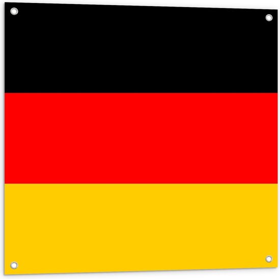 Tuinposter – Landbeeldmerk van Duitsland - 80x80cm Foto op Tuinposter  (wanddecoratie voor buiten en binnen)