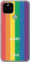 6F hoesje - geschikt voor Google Pixel 5 -  Transparant TPU Case - #LGBT - #LGBT #ffffff