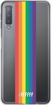 6F hoesje - geschikt voor Samsung Galaxy A7 (2018) -  Transparant TPU Case - #LGBT - Vertical #ffffff
