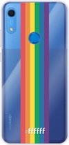 6F hoesje - geschikt voor Huawei Y6 (2019) -  Transparant TPU Case - #LGBT - Vertical #ffffff