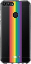 6F hoesje - geschikt voor Huawei P Smart (2018) -  Transparant TPU Case - #LGBT - Vertical #ffffff