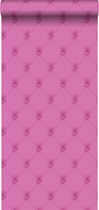Origin behang gecapitonneerd roze - 326345 - 53 cm x 10,05 m