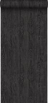 Origin behang houten planken met nerf zwart - 347558 - 53 cm x 10.05 m