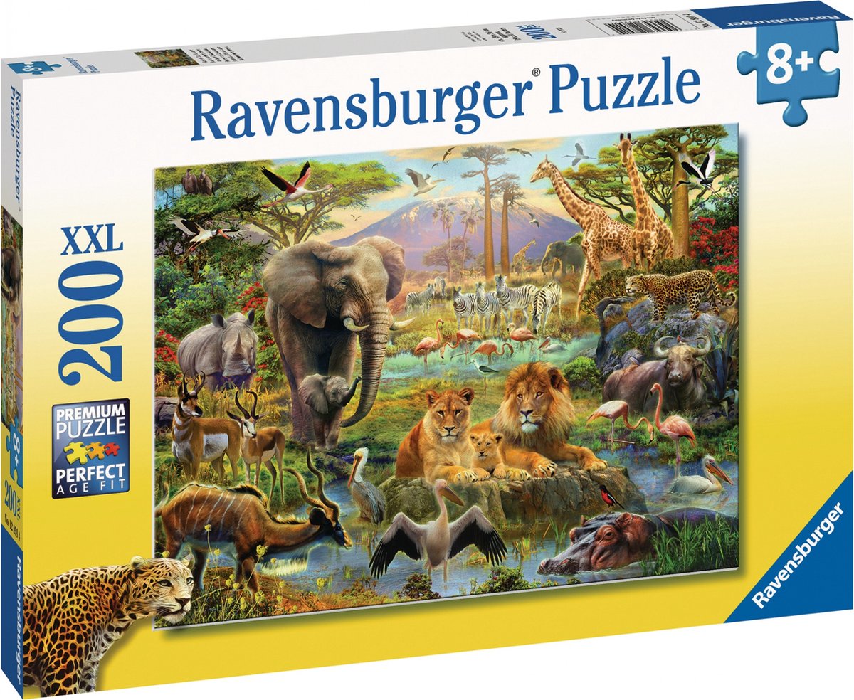 Ravensburger puzzel Dieren van de savanne - legpuzzel - 200 stukjes — cadeau in Spellen & Speelgoed - foto 5