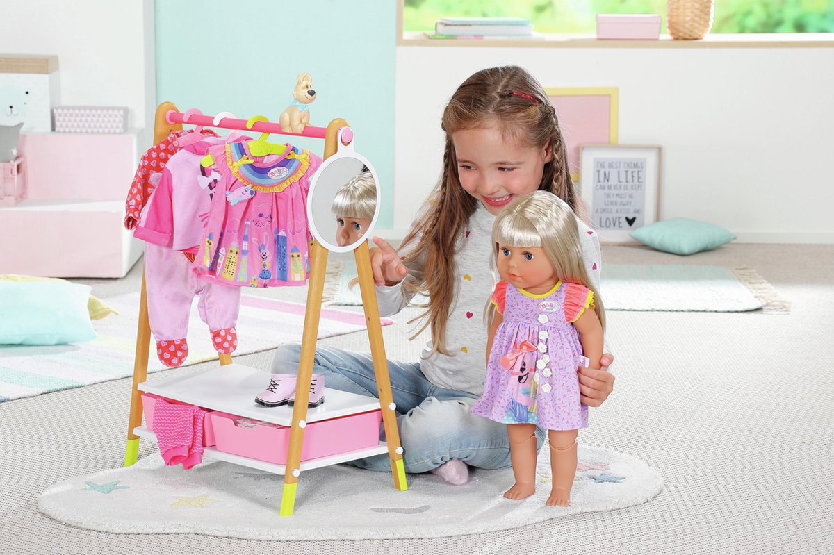 BABY born - Kledingrek - Poppenkleertjes - Incl kledinghangers — afbeelding 13