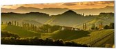 HalloFrame - Schilderij - Toscane Panorama Akoestisch - Zwart - 180 X 60 Cm