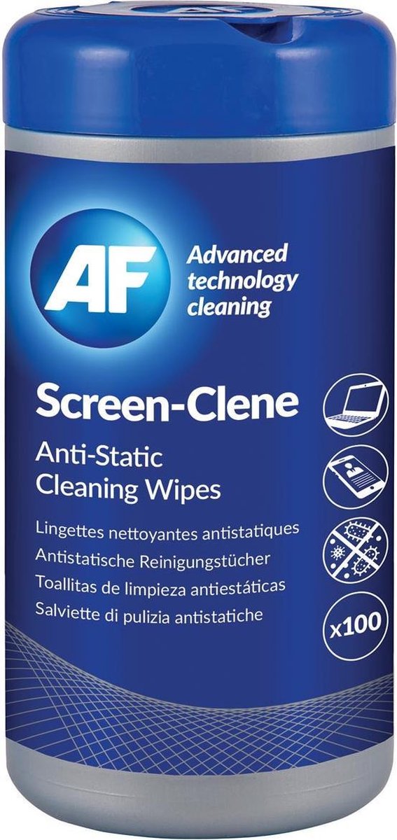 AF Screen Clene schermreinigingsdoekjes, pak van 100 doekjes