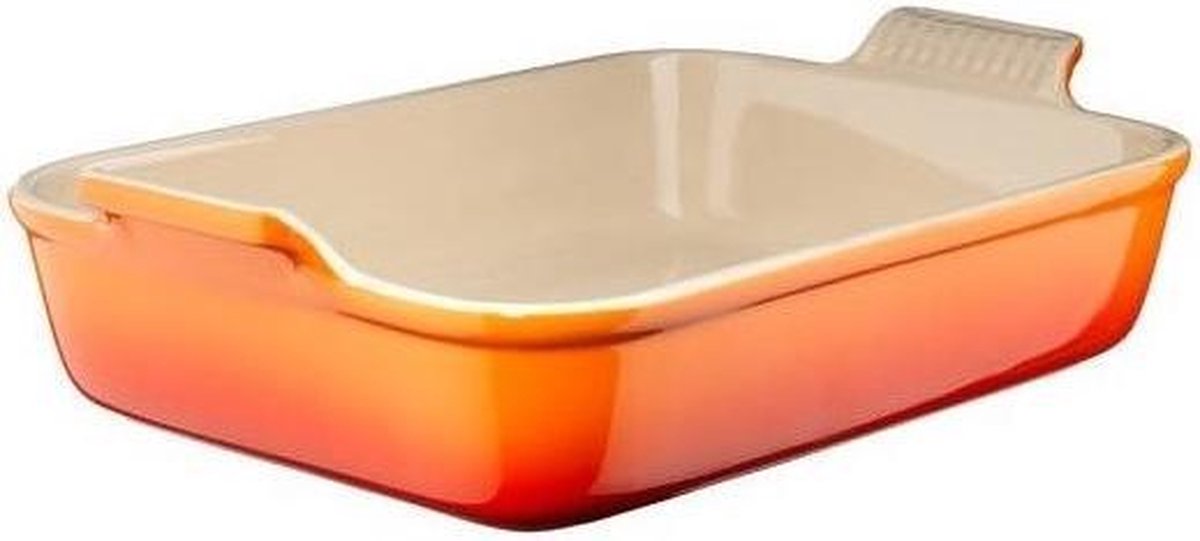 Le Creuset Ovenschaal Heritage - Oranjerood - 32 x 24 cm / 4 liter
