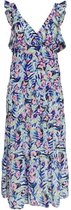 Only Jurk Onlalberta Strap Midi Dress Wvn 15230629 Dazzling Blue/urf Flora Dames Maat - 40