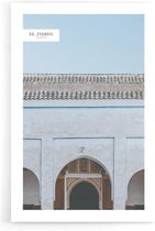 Walljar - Moroccan Architecture - Muurdecoratie - Poster