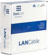 DANICOM CAT6A S/FTP 50 meter kabel op rol stug - LSZH (Eca)
