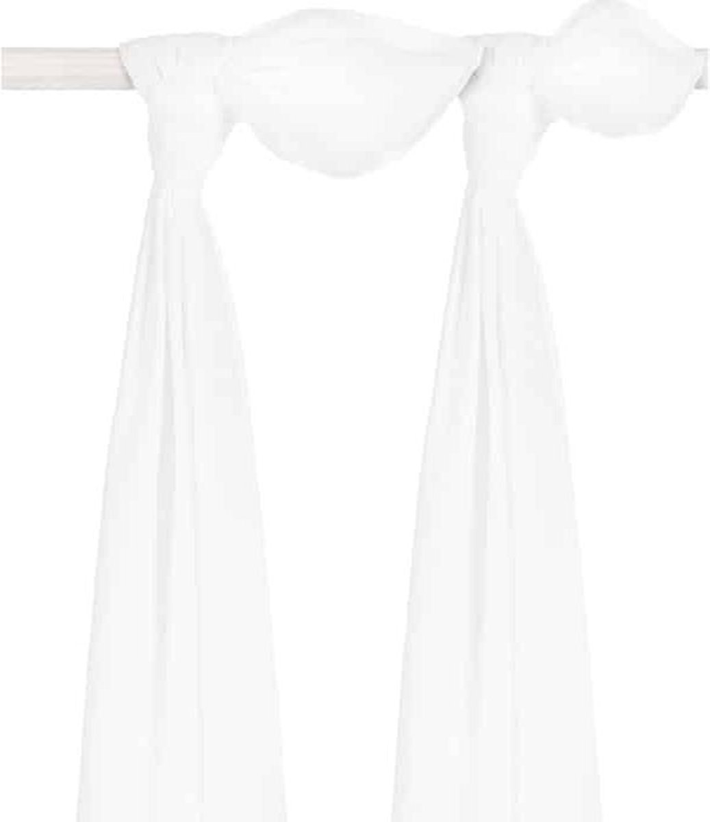 Goedkoopste Jollein Hydrofiel Multidoek Basic 115x115cm - White - 2 Stuks