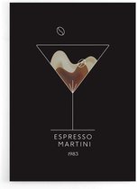 Walljar - Espresso Martini Cocktail - Muurdecoratie - Poster