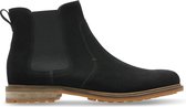 Clarks - Heren schoenen - Foxwell Top - G - black suede - maat 10