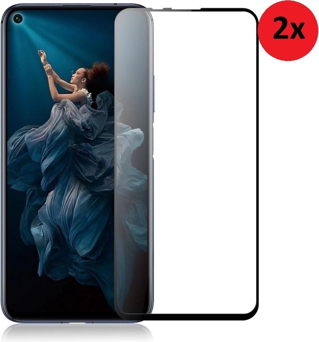 Screenprotector Geschikt voor Motorola Moto G100 - Full Tempered Glass Moto G100 2x