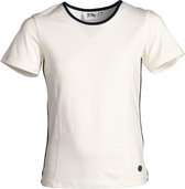 Meisjes shirt offwhite/marine detail | Maat 116/ 6Y
