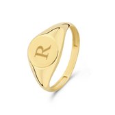 Isabel Bernard Le Marais Lauren 14 Karaat Gouden Initial Ring  - Goudkleurig