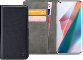 Oppo Find X3 Pro Bookcase hoesje - Mobilize - Effen Zwart - Kunstleer