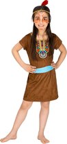dressforfun - meisjeskostuum indianenmeisje kleine vrouwtjesvos 152 (12-14y) - verkleedkleding kostuum halloween verkleden feestkleding carnavalskleding carnaval feestkledij partyk