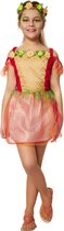dressforfun - Meisjeskostuum bloemenkind 116 (5-6y) - verkleedkleding kostuum halloween verkleden feestkleding carnavalskleding carnaval feestkledij partykleding - 301699