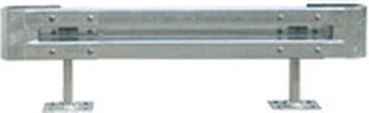 Start-Set veiligheidsrail type B, voor bodemmontage lengte 2 m