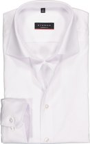 ETERNA modern fit overhemd - mouwlengte 7 - niet doorschijnend twill heren overhemd - wit - Strijkvrij - Boordmaat: 40