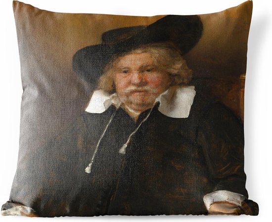 Buitenkussens - Tuin - Portret van een oude man - schilderij van