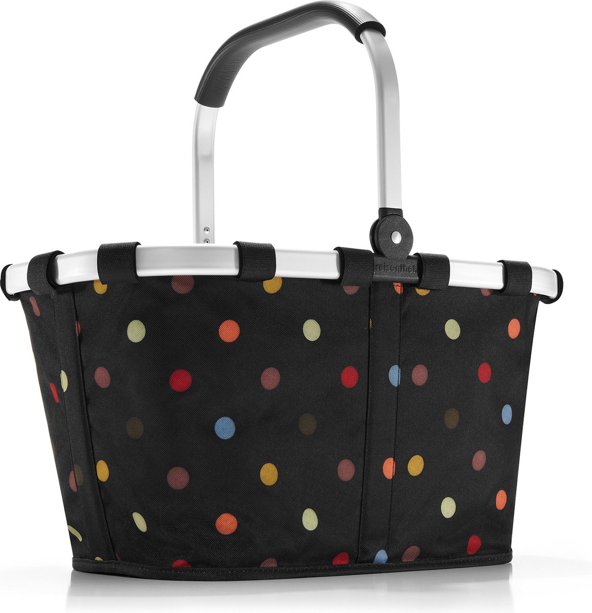 Reisenthel Carrybag Boodschappenmand - Polyester - 22L - Dots Zwart