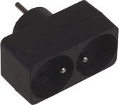 Chacon dominostekker 2X16A zwart