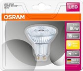 OSRAM LED (monochrome) EEC A+ (A++ - E) GU10 Reflector 6.9 W = 80 W Warm white (Ø x L) 51 mm x 55 mm 1 pc(s)