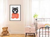 Artgeist - Schilderij - Teddy Bear In Love - Multicolor - 30 X 45 Cm