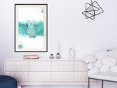 Artgeist - Schilderij - Pineapple - Multicolor - 30 X 45 Cm