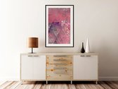 Artgeist - Schilderij - Pink Patchwork Iii - Multicolor - 20 X 30 Cm