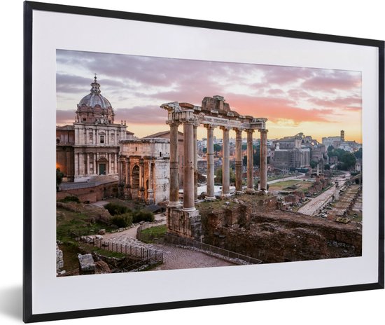 Photo en cadre - Le soleil se lève au forum romain de Rome Cadre photo noir  avec... | bol.com