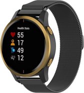 Milanees Smartwatch bandje - Geschikt voor  Garmin Vivomove HR Milanese band - zwart - Horlogeband / Polsband / Armband