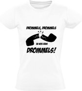 Drommels Drommels Dames t-shirt | Bassie & Adriaan | telefoon | cadeau | Wit