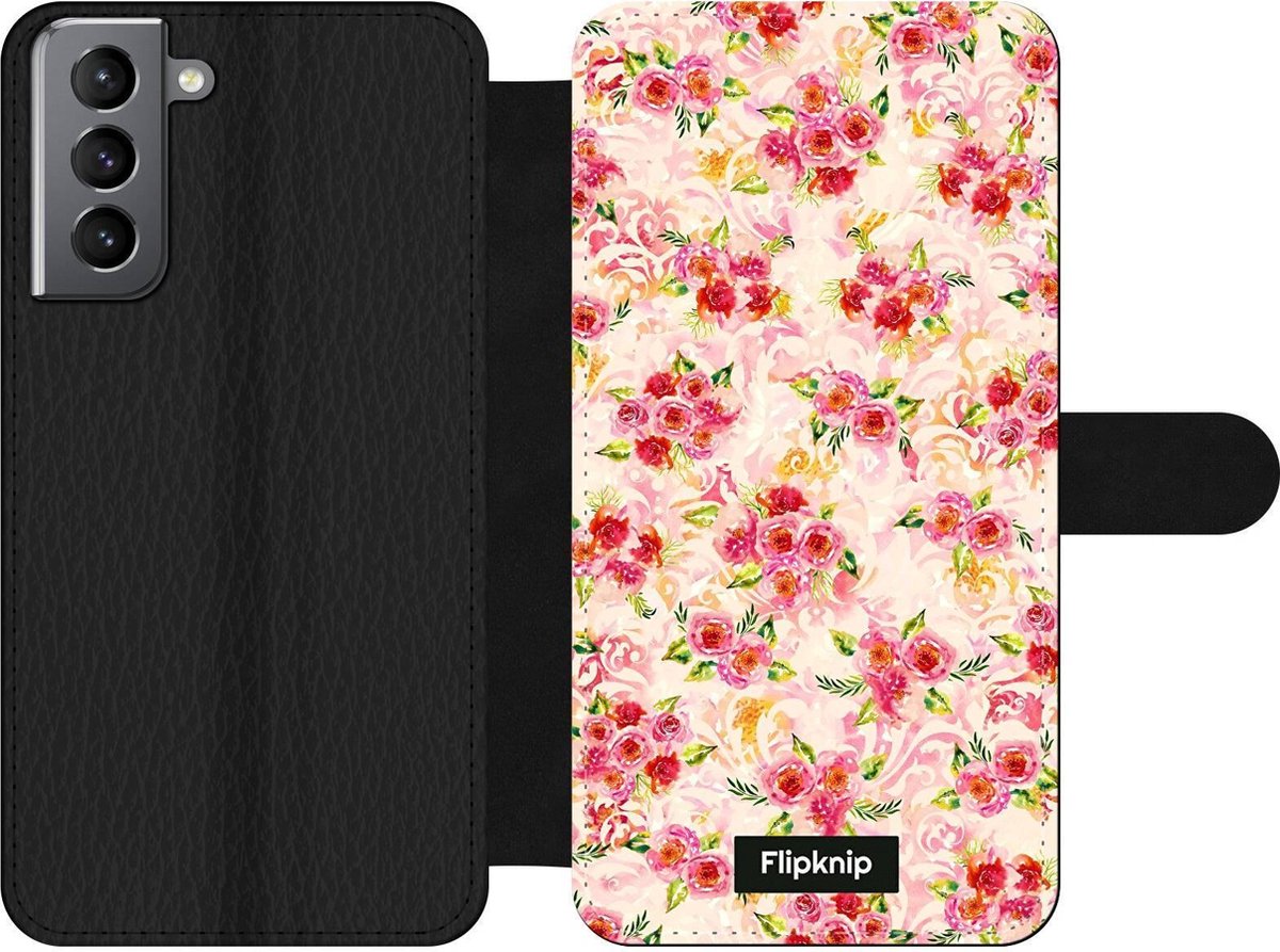 Wallet case - geschikt voor Samsung Galaxy S21 - Floral N°5