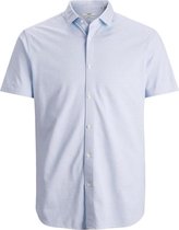 Jprblaplain Pique Shirt S/s 12188091 Cashmere Blue/slim Fit