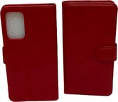 Samsung Galaxy S20 Plus Rood Portemonnee Kunstleer Luxe Wallet Case -TPU  hoesje met pasjes Flip Cover - Boek  beschermend Telefoonhoesje