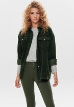 Only Jas Onlbitten Life Cord Shacket Pnt Noo 15182101 Forest Nght Dames Maat - L